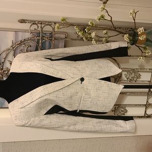 Mossimo Black and White Blazer sz L